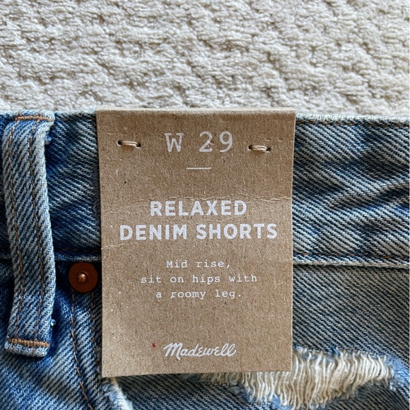 Madewell high rise denim cutoff shorts - Picture 3 of 5